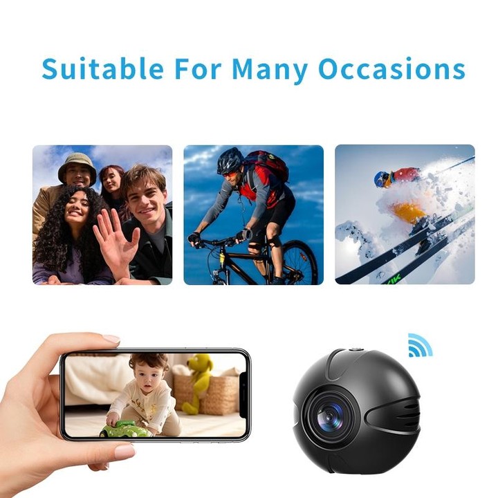 X3 Wireless Mini DV WiFi IP Camera, Support Night Vision / Motion Detection(Black)