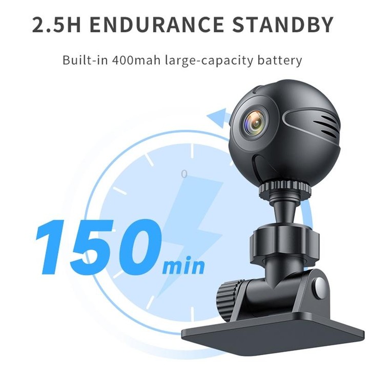 X3 Wireless Mini DV WiFi IP Camera, Support Night Vision / Motion Detection(Black)