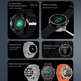 DK67 1.53 inch IP67 BT 5.0 Fitness Sport Smart Watch, Support Bluetooth Call / Sleep / Blood Oxygen / Heart Rate / Blood Pressur