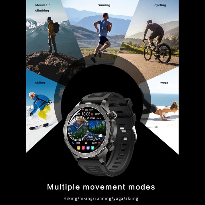 DK67 1.53 inch IP67 BT 5.0 Fitness Sport Smart Watch, Support Bluetooth Call / Sleep / Blood Oxygen / Heart Rate / Blood Pressur