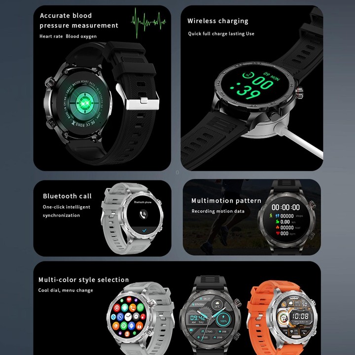 DK67 1.53 inch IP67 BT 5.0 Fitness Sport Smart Watch, Support Bluetooth Call / Sleep / Blood Oxygen / Heart Rate / Blood Pressur