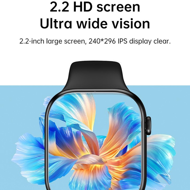 WS11 MAX 2.2 inch Fitness Sport Smart Watch, Support Bluetooth Call / Sleep / Blood Oxygen / Heart Rate / Blood Pressure Health