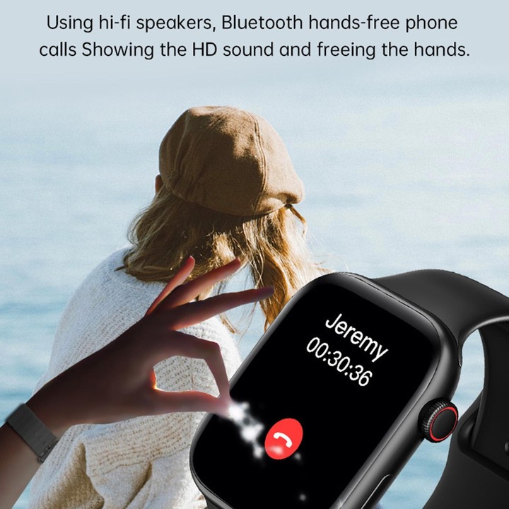 WS11 MAX 2.2 inch Fitness Sport Smart Watch, Support Bluetooth Call / Sleep / Blood Oxygen / Heart Rate / Blood Pressure Health