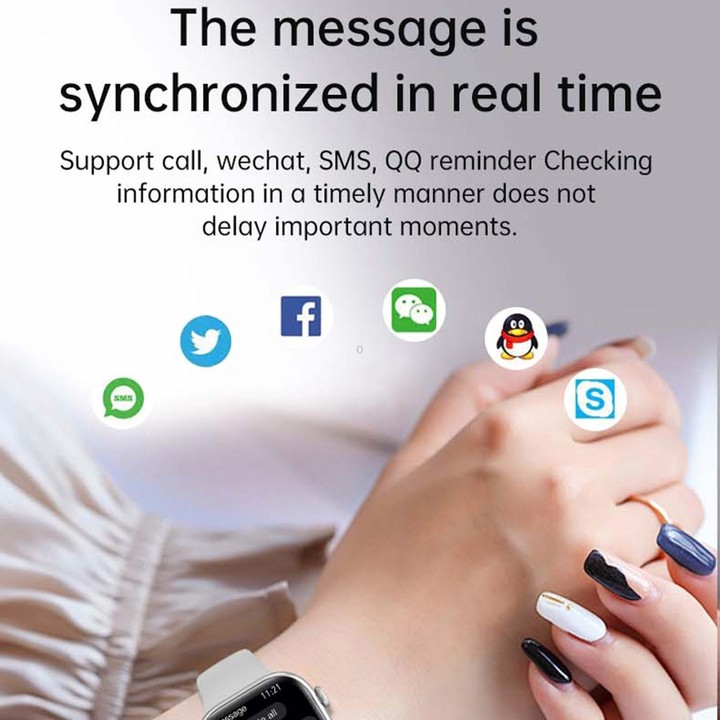 WS11 MAX 2.2 inch Fitness Sport Smart Watch, Support Bluetooth Call / Sleep / Blood Oxygen / Heart Rate / Blood Pressure Health