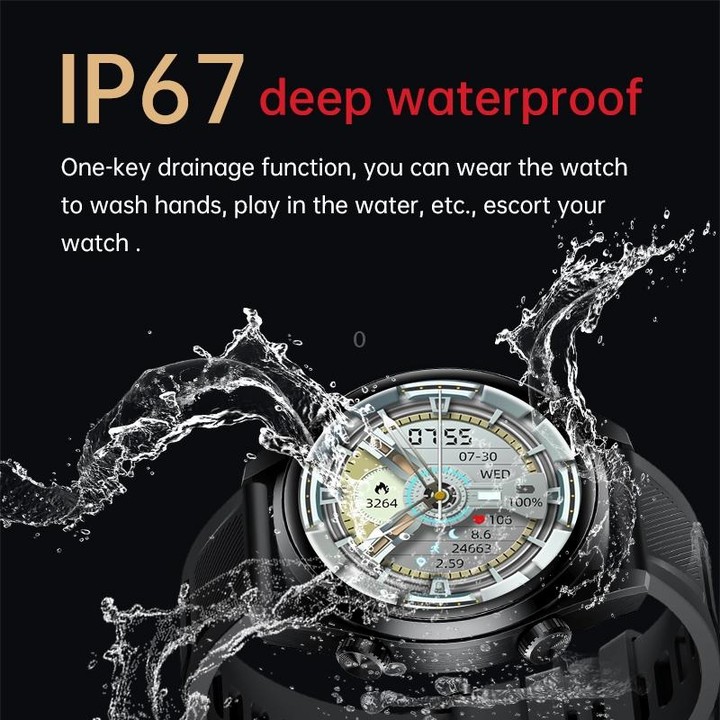 WS-11 1.43 inch IP67 Sport Smart Watch, Support Bluetooth Call / Sleep / Blood Oxygen / Heart Rate / Blood Pressure Health Monit