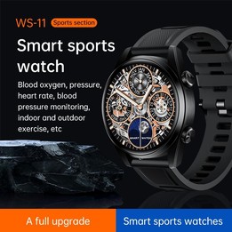 WS-11 1.43 inch IP67 Sport Smart Watch, Support Bluetooth Call / Sleep / Blood Oxygen / Heart Rate / Blood Pressure Health Monit