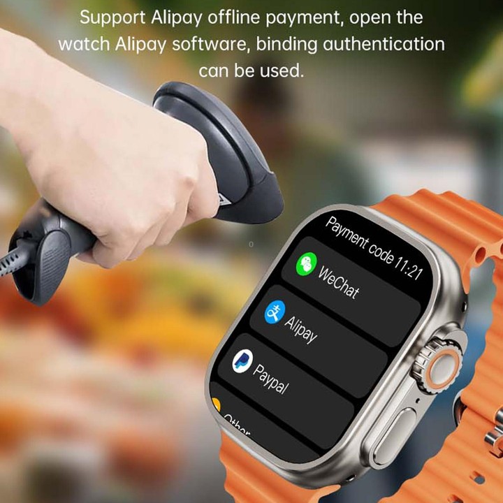 WS12 ULTRA 2 2.2 inch Sport Smart Watch, Support Payment Code / Bluetooth Call / Sleep / Blood Oxygen / Heart Rate / Blood Press