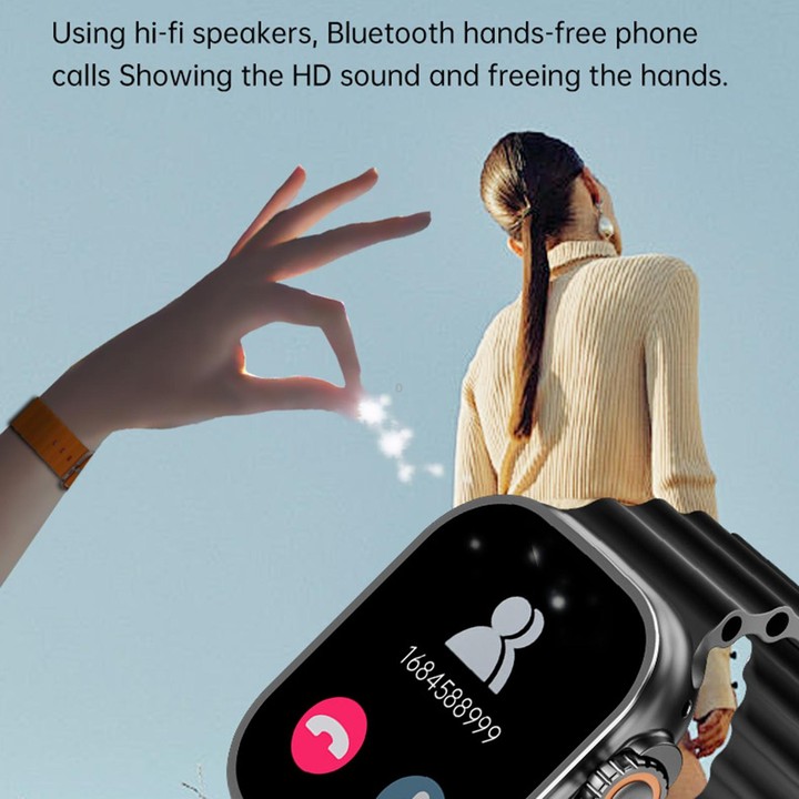 WS12 ULTRA 2 2.2 inch Sport Smart Watch, Support Payment Code / Bluetooth Call / Sleep / Blood Oxygen / Heart Rate / Blood Press