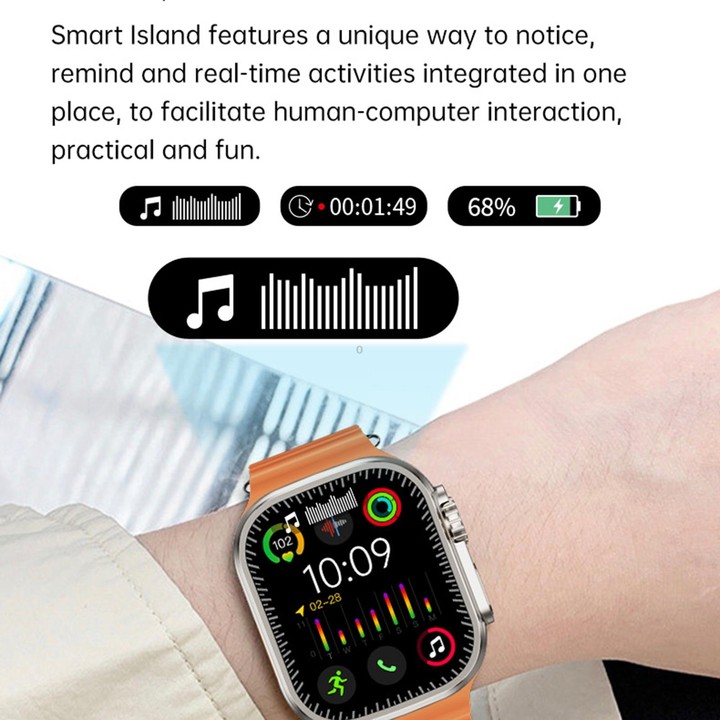 WS12 ULTRA 2 2.2 inch Sport Smart Watch, Support Payment Code / Bluetooth Call / Sleep / Blood Oxygen / Heart Rate / Blood Press