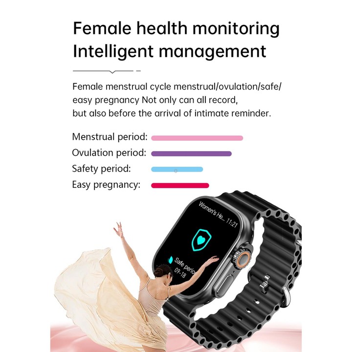 WS12 ULTRA 2 2.2 inch Sport Smart Watch, Support Payment Code / Bluetooth Call / Sleep / Blood Oxygen / Heart Rate / Blood Press