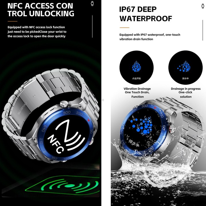 WS-20 1.43 inch IP67 Sport Smart Watch Support Bluetooth Call / Sleep / Blood Oxygen / Heart Rate / Blood Pressure Health Monito