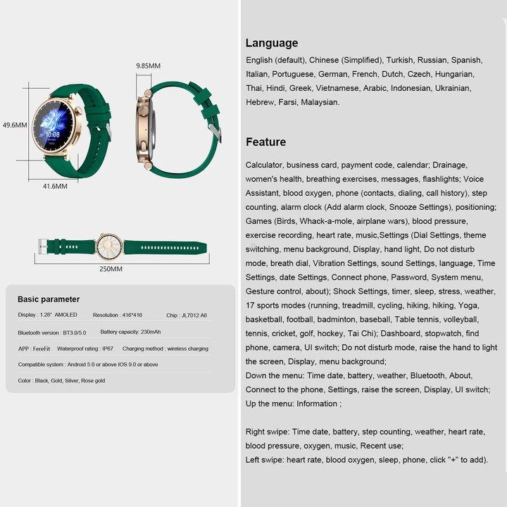 WS520 1.28 inch IP67 Sport Smart Watch, Support Bluetooth Call / Sleep / Blood Oxygen / Heart Rate / Blood Pressure Health Monit