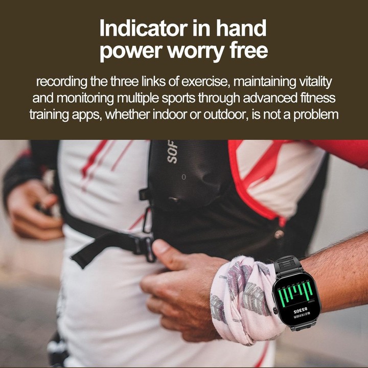 G40S 2.06 inch IP67 BT5.2 Sport Smart Watch, Support Bluetooth Call / Sleep / Blood Oxygen / Heart Rate / Blood Pressure Health