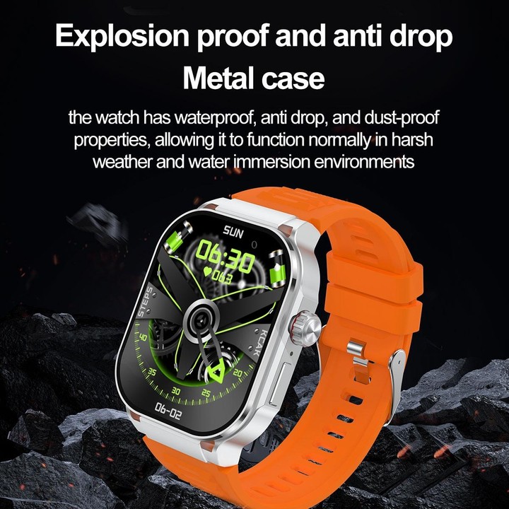 G40S 2.06 inch IP67 BT5.2 Sport Smart Watch, Support Bluetooth Call / Sleep / Blood Oxygen / Heart Rate / Blood Pressure Health