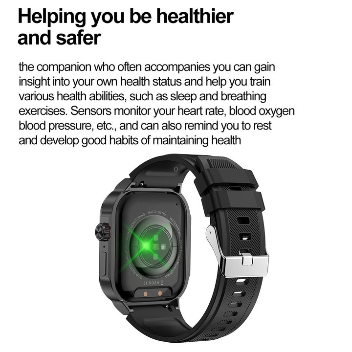 G40S 2.06 inch IP67 BT5.2 Sport Smart Watch, Support Bluetooth Call / Sleep / Blood Oxygen / Heart Rate / Blood Pressure Health
