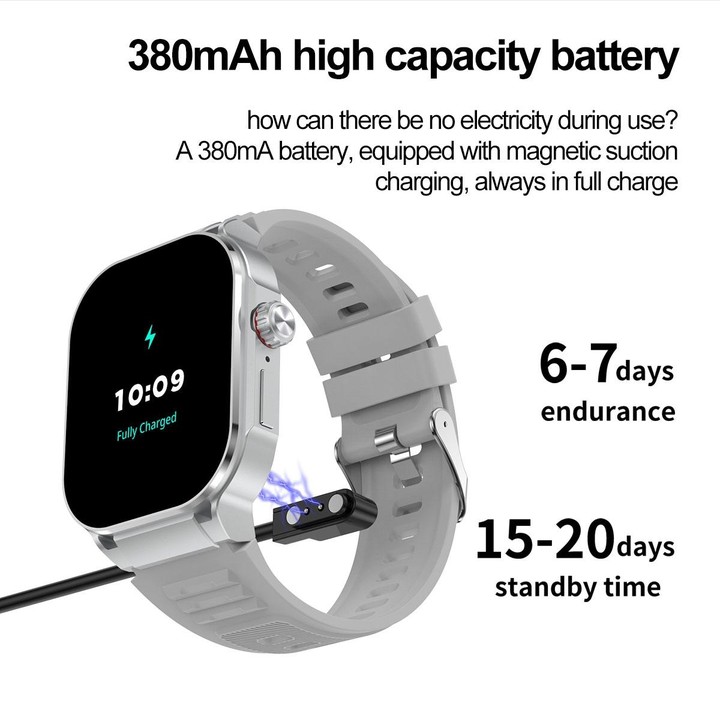 G40S 2.06 inch IP67 BT5.2 Sport Smart Watch, Support Bluetooth Call / Sleep / Blood Oxygen / Heart Rate / Blood Pressure Health