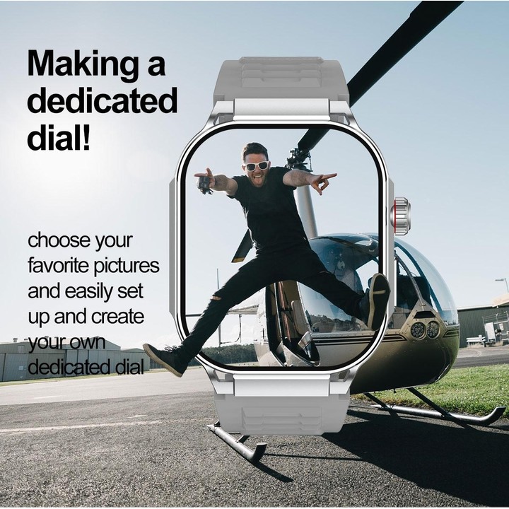 G40S 2.06 inch IP67 BT5.2 Sport Smart Watch, Support Bluetooth Call / Sleep / Blood Oxygen / Heart Rate / Blood Pressure Health