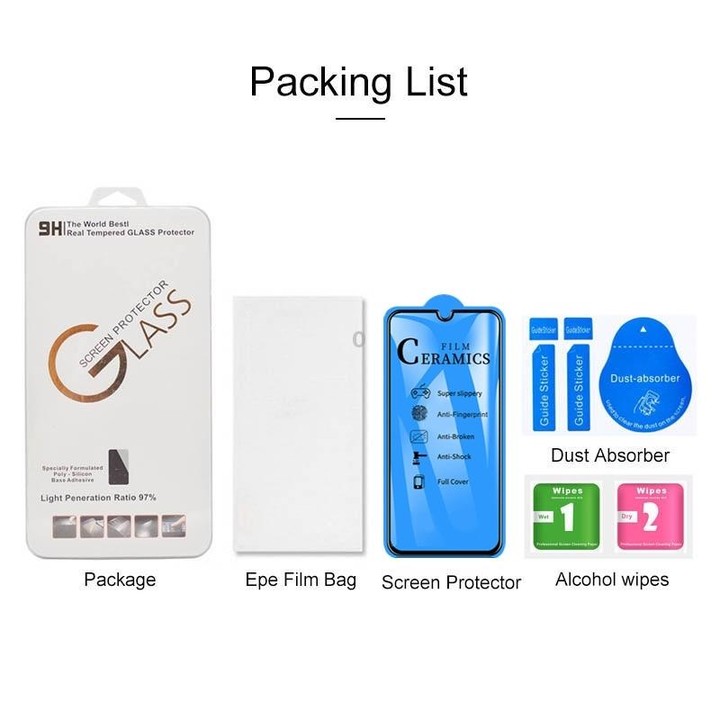 For Samsung Galaxy A41 2.5D Full Glue Full Cover Ceramics Film