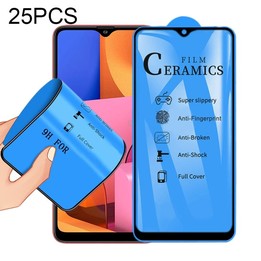 For Samsung Galaxy A20s 25 PCS 2.5D Full Glue Full Cover Ceramics Film