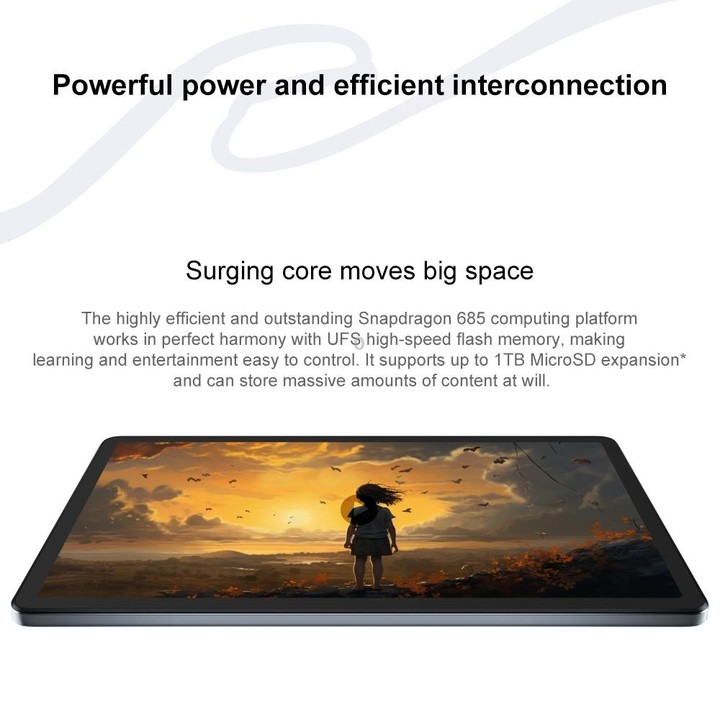 Lenovo Xiaoxin Pad 2024 Paperlike Screen 11 inch WiFi Tablet, 8GB+128GB, Android 13, Qualcomm Snapdragon 685 Octa Core, Support