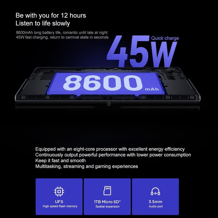 Lenovo Xiaoxin Pad Studio 11.5 inch WiFi Tablet, 8GB+256GB, ZUI 16 MediaTek Helio G99 Octa Core, Support Face Identification, On