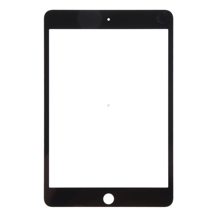 For iPad mini 4 Front Screen Outer Glass Lens with OCA Optically Clear Adhesive(Black)