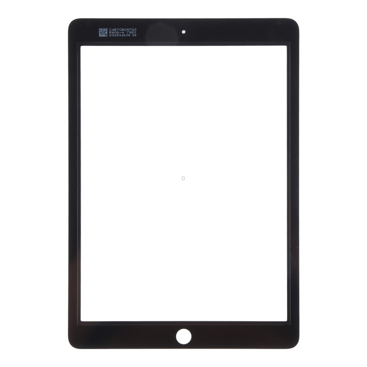 For iPad 6 / Air 2 Front Screen Outer Glass Lens with OCA Optically Clear Adhesive(Black)