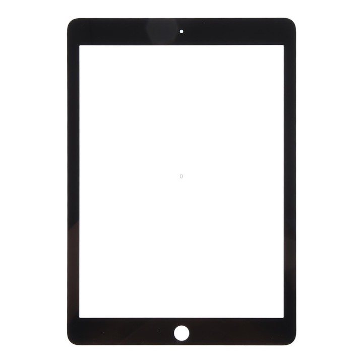 For iPad 6 / Air 2 Front Screen Outer Glass Lens with OCA Optically Clear Adhesive(Black)