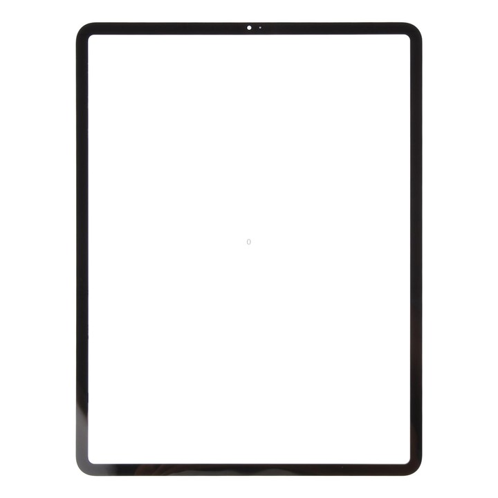 For iPad Pro 12.9 2018 2020 Front Screen Outer Glass Lens with OCA Optically Clear Adhesive(Black)