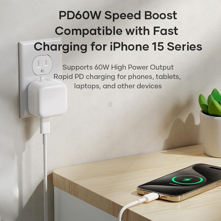 ROCK Z20 60W USB-C / Type-C to USB-C / Type-C Fast Charging Data Cable, Length:1m(Grey White)