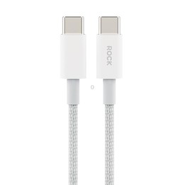 ROCK Z20 60W USB-C / Type-C to USB-C / Type-C Fast Charging Data Cable, Length:1m(Grey White)