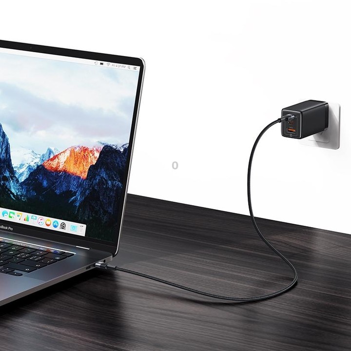 USAMS SJ727 240W USB-C / Type-C to USB-C / Type-C Aluminum Alloy Data Cable, Length: 1.2m(Tarnish)