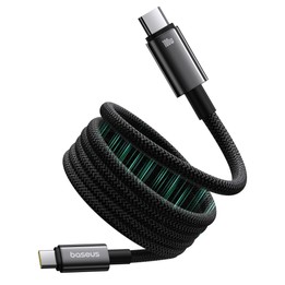 Baseus Tungsten Gold 1m 100W USB-C / Type-C to Type-C Magnetic Charging Cable(Black)