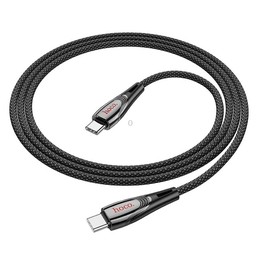 hoco U133 Type-C / USB-C to Type-C / USB-C Braided 60W Fast Charging Data Cable, Length:1.2m(Grey)