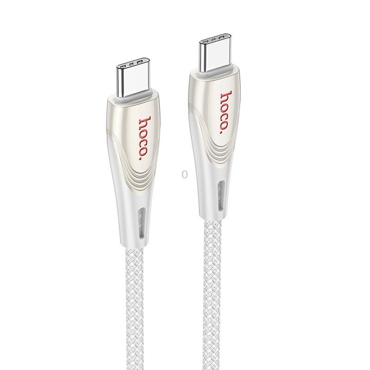 hoco U133 Type-C / USB-C to Type-C / USB-C Braided 60W Fast Charging Data Cable, Length:1.2m(Grey)