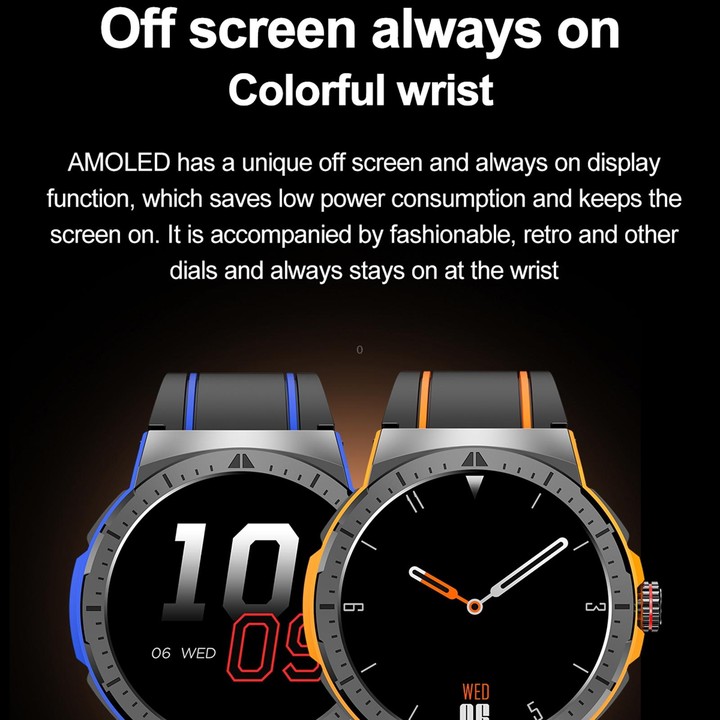 LEMFO HK52 1.43 inch BT5.3 IP68 Sport Smart Watch, Support Bluetooth Call / Message Notification / Heart Rate / Blood Pressure H