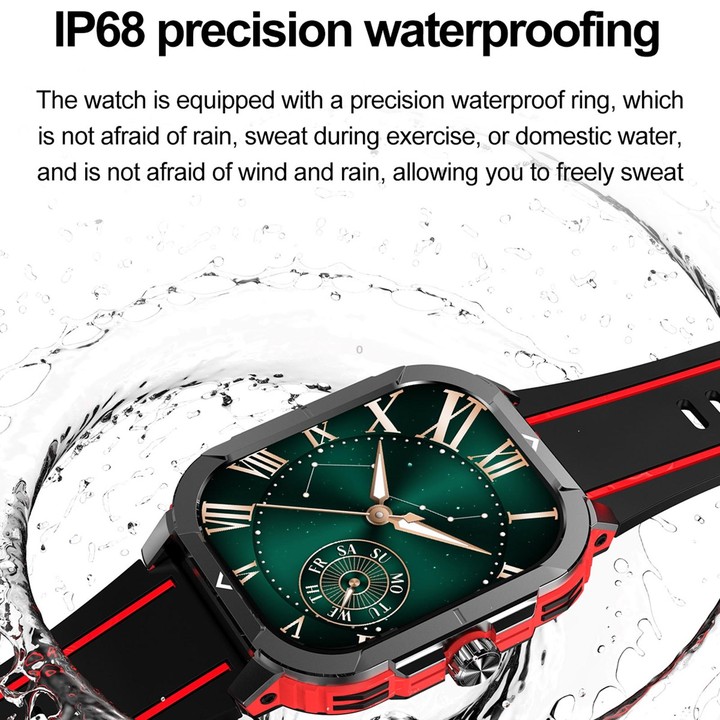 LEMFO HK56 2.06 inch BT5.3 IP68 Sport Smart Watch, Support Bluetooth Call / Message Notification / Heart Rate / Blood Pressure H