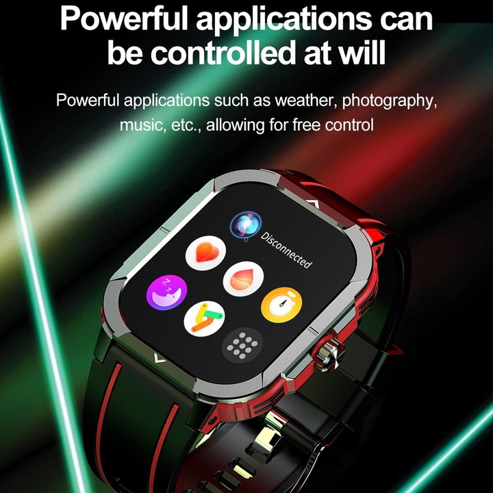 LEMFO HK56 2.06 inch BT5.3 IP68 Sport Smart Watch, Support Bluetooth Call / Message Notification / Heart Rate / Blood Pressure H