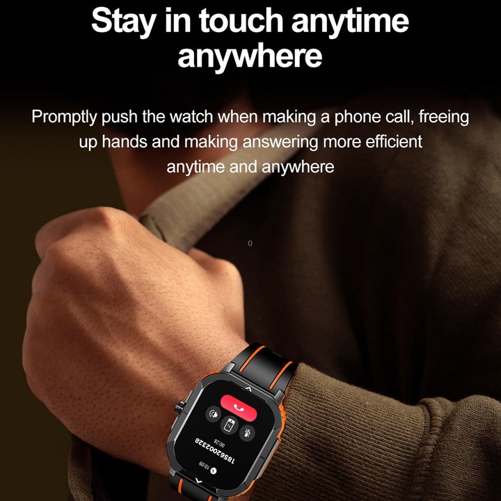 LEMFO HK56 2.06 inch BT5.3 IP68 Sport Smart Watch, Support Bluetooth Call / Message Notification / Heart Rate / Blood Pressure H