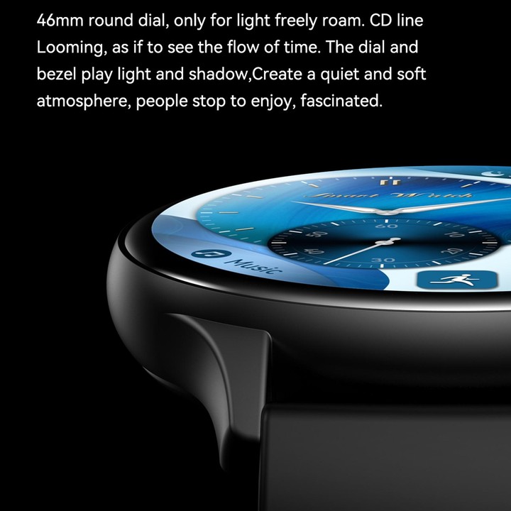 HK89 1.43 inch BT5.0 IP67 Sport Smart Watch, Support Bluetooth Call / Message Notification / Heart Rate / Blood Pressure Health