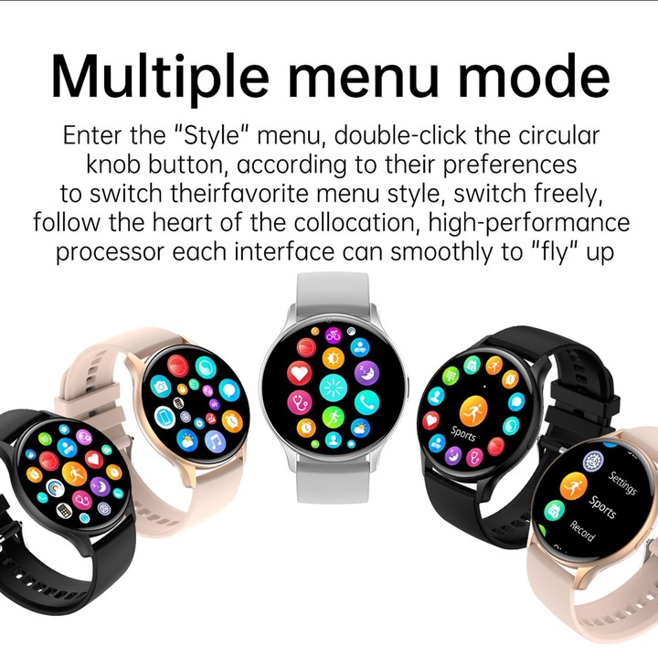 HK89 1.43 inch BT5.0 IP67 Sport Smart Watch, Support Bluetooth Call / Message Notification / Heart Rate / Blood Pressure Health