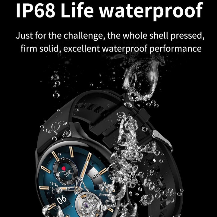 HK89 1.43 inch BT5.0 IP67 Sport Smart Watch, Support Bluetooth Call / Message Notification / Heart Rate / Blood Pressure Health