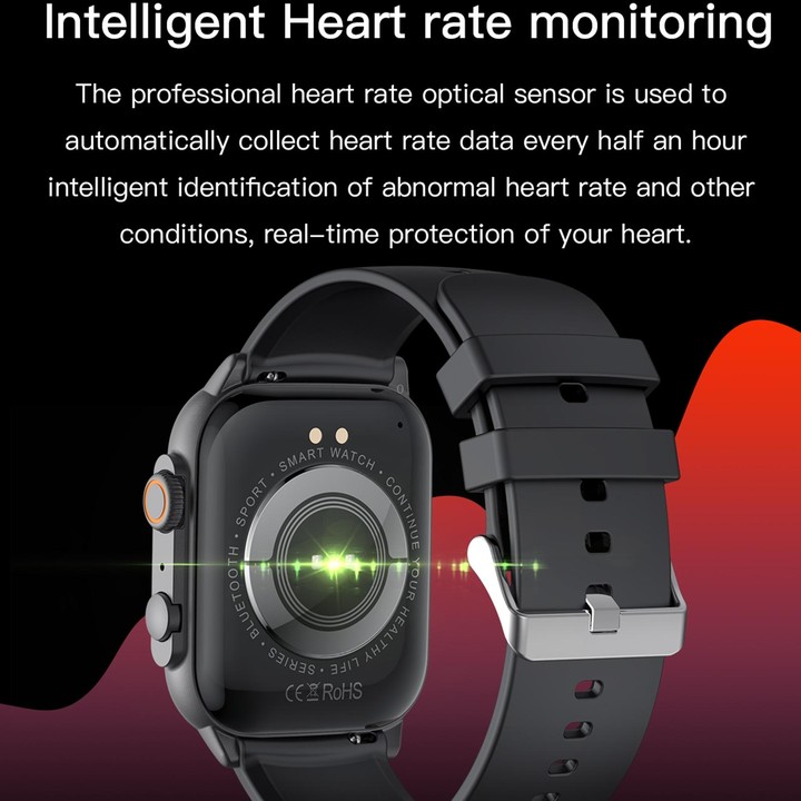 LEMFO HK95 1.952 inch BT5.0 IP68 Sport Smart Watch, Support Bluetooth Call / Sleep / Blood Oxygen / Heart Rate / Blood Pressure