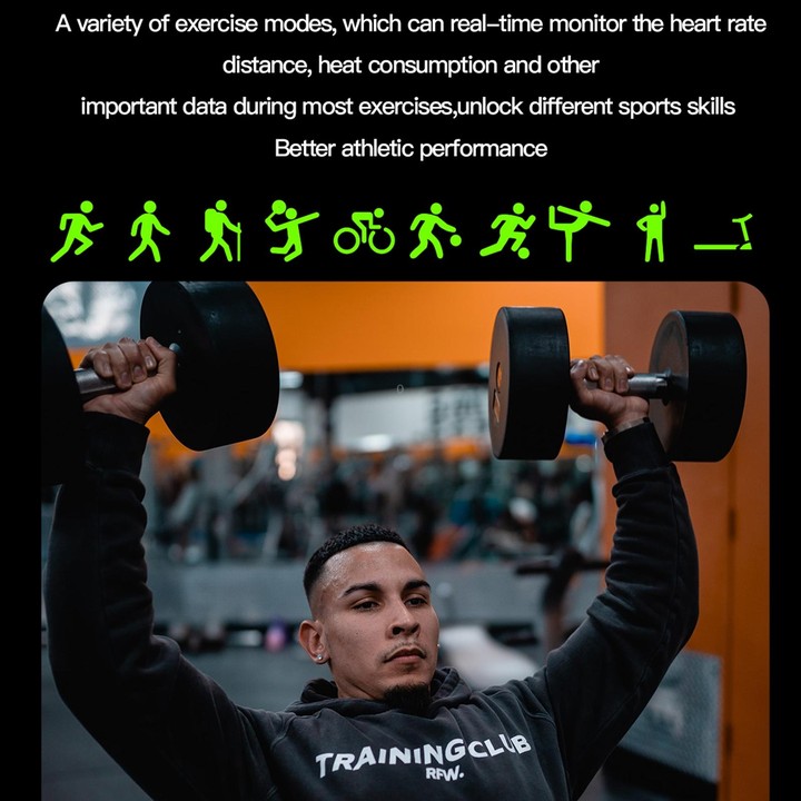 LEMFO HK95 1.952 inch BT5.0 IP68 Sport Smart Watch, Support Bluetooth Call / Sleep / Blood Oxygen / Heart Rate / Blood Pressure