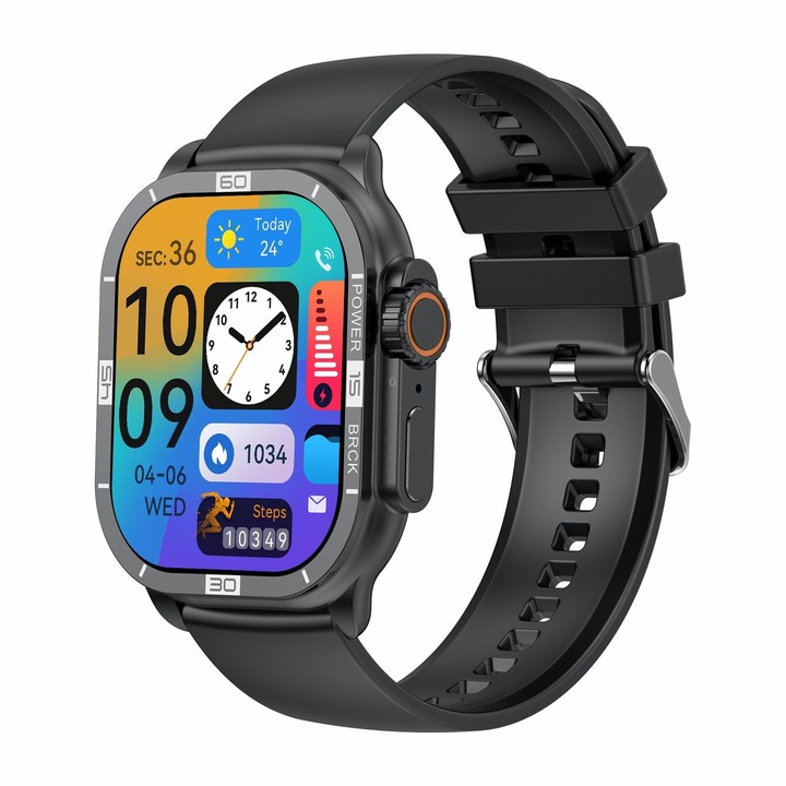 HK96S 2.06 inch BT5.3 IP68 Sport Smart Watch, Support Bluetooth Call / Sleep / Blood Oxygen / Heart Rate / Blood Pressure Health