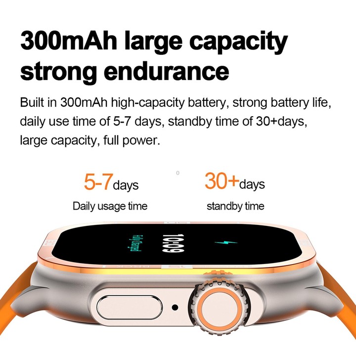 HK96S 2.06 inch BT5.3 IP68 Sport Smart Watch, Support Bluetooth Call / Sleep / Blood Oxygen / Heart Rate / Blood Pressure Health