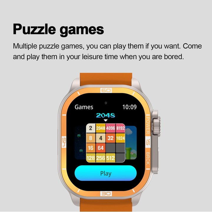 HK96S 2.06 inch BT5.3 IP68 Sport Smart Watch, Support Bluetooth Call / Sleep / Blood Oxygen / Heart Rate / Blood Pressure Health