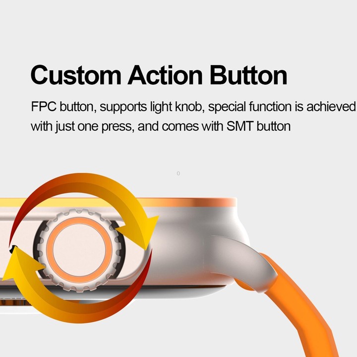 HK96S 2.06 inch BT5.3 IP68 Sport Smart Watch, Support Bluetooth Call / Sleep / Blood Oxygen / Heart Rate / Blood Pressure Health