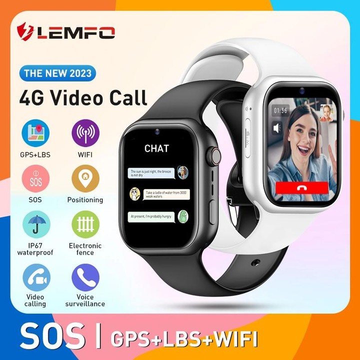 K20 1.81 inch Children Sport Smart Watch, Support Video Call / Message Notification / GPS / WiFi / AI(Pink)