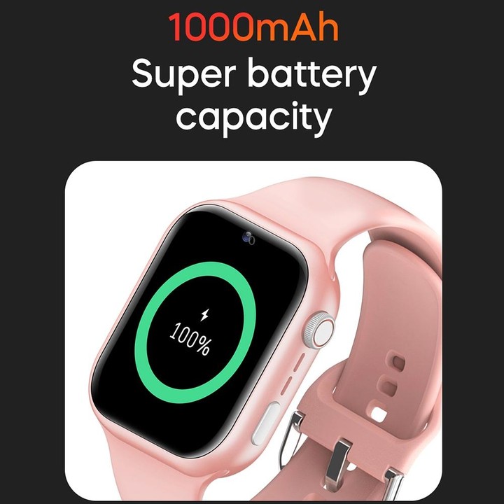 K20 1.81 inch Children Sport Smart Watch, Support Video Call / Message Notification / GPS / WiFi / AI(Pink)